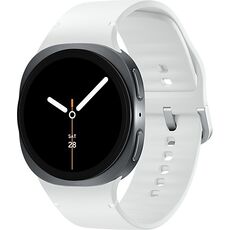 Galaxy Watch8 | 40 мм | Graphite | Sport/White | M/L, Размер: 40 мм, Цвет: Graphite, Тип ремешка: Sport, Цвет ремешка: White, Размер ремешка: M/L, Подключение часов: Bluetooth / Wi-Fi